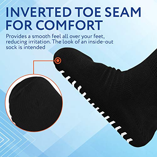 IMPRESA 2 Pairs Super Wide Non-Skid Socks for Lymphedema, Bariatric & Oversized Anti-Slip Design, Stretchable to 30'' Over Calf for Swollen Feet, Men's & Women's Unisex Fit - Socks For Men4