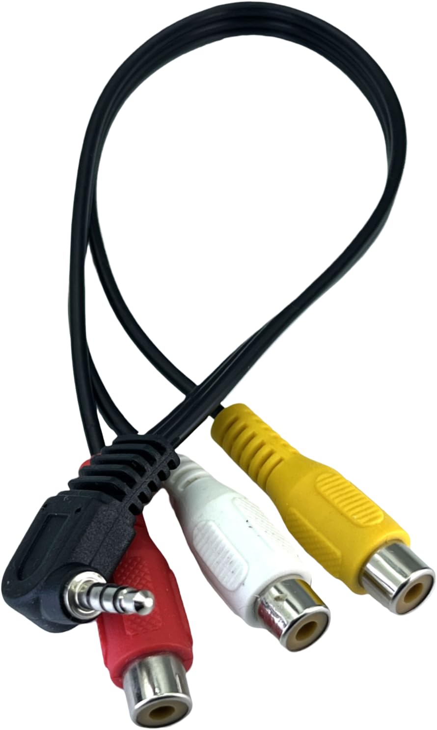 3.5 MM to RCA AVビデオケーブル オスケーブル 4極3.5mm-RCA変換AVケーブル 3.0m 4極3.5mm L/V/G/R結線(オス