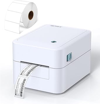 iDPRT SP320E Thermal Label Printer & 2.28 1.18 White Colors Thermal Labels 58mm30mm