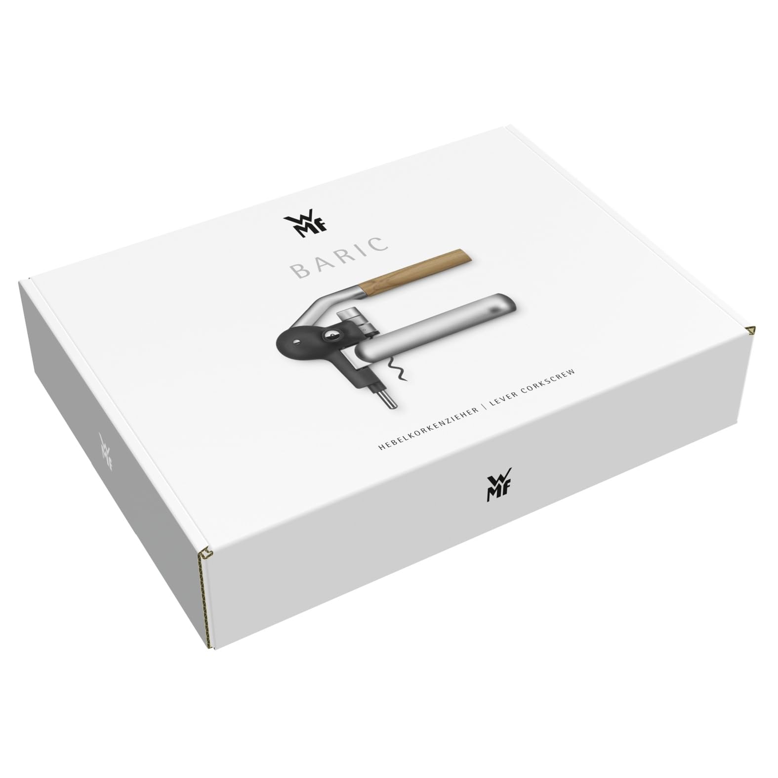 WMF Baric Tire-bouchon à levier pour vin 19 x 11 x 15 cm, tire-bouchon avec coupe-capsule, ouvre-bouteille professionnel pour vin et prosecco, ouvre-bouteille sans effort
