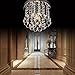 ZEEFO Crystal Chandeliers Light, Mini Style Modern Décor Flush Mount Fixture With...