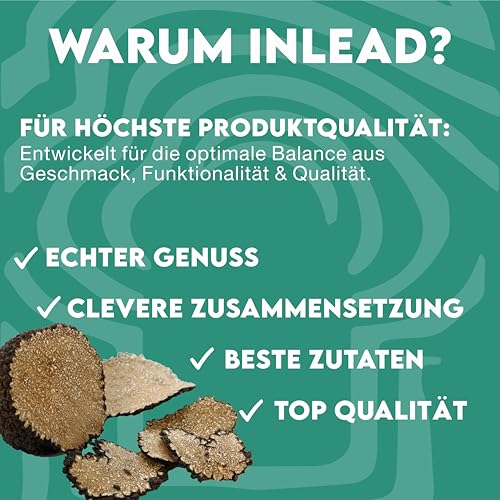 INLEAD - Premium Sauce - Light Soße | 80% weniger Kalorien & 80% weniger Fett | Perfekt Zur Diät | Kalorienarme Ernährung | Vegan | Glutenfrei | Laktosefrei - 350ml (Trüffel Mayo Style)
