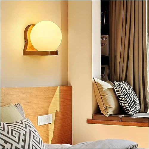 Lámpara de pared de tocador de madera para iluminar tu espejo de baño 4