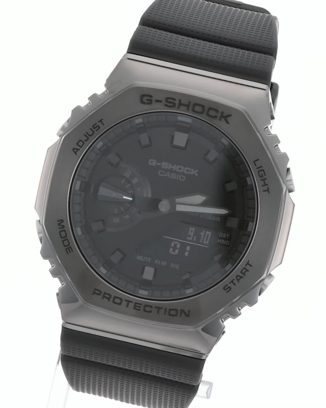 CASIO GA-2100BB-1AF ブラック 腕時計 楽天市場】G-SHOCK メタルカバード ブラックアウト GM-2100BB