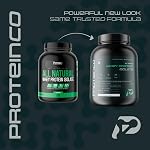 ProteinCo | Pure All Natural Grass-Fed New Zealand Whey Protein Isolate Powder | 27g per serving | Stevia | Gluten & Lactose Free | Low-Calorie | 4 Lbs (Vanilla)