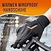 PULIOU Handschuhe Herren Damen Winter Warme Fahrradhandschuhe Winterhandschuhe Fahrrad Handschuhe Sporthandschuhe Laufhandschuhe Touchscreen Winddichte rutschfest Elastisch L