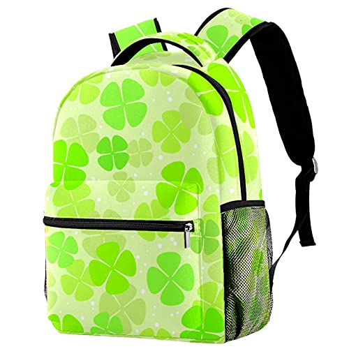 Sac à dos St Patrick cadeau original pour élève motif trèfle vert