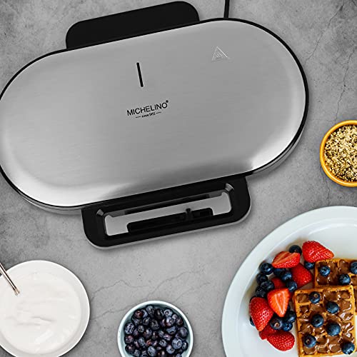 Waffeleisen antihaft doppel elektrisch 1200W Waffelmaker Edelstahl Waffelmaschine Waffle Cone Maker Waffel Automat… – Bild 8