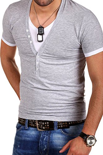 MT Styles BS-501 - T-Shirt 2 in 1 con scollo a V