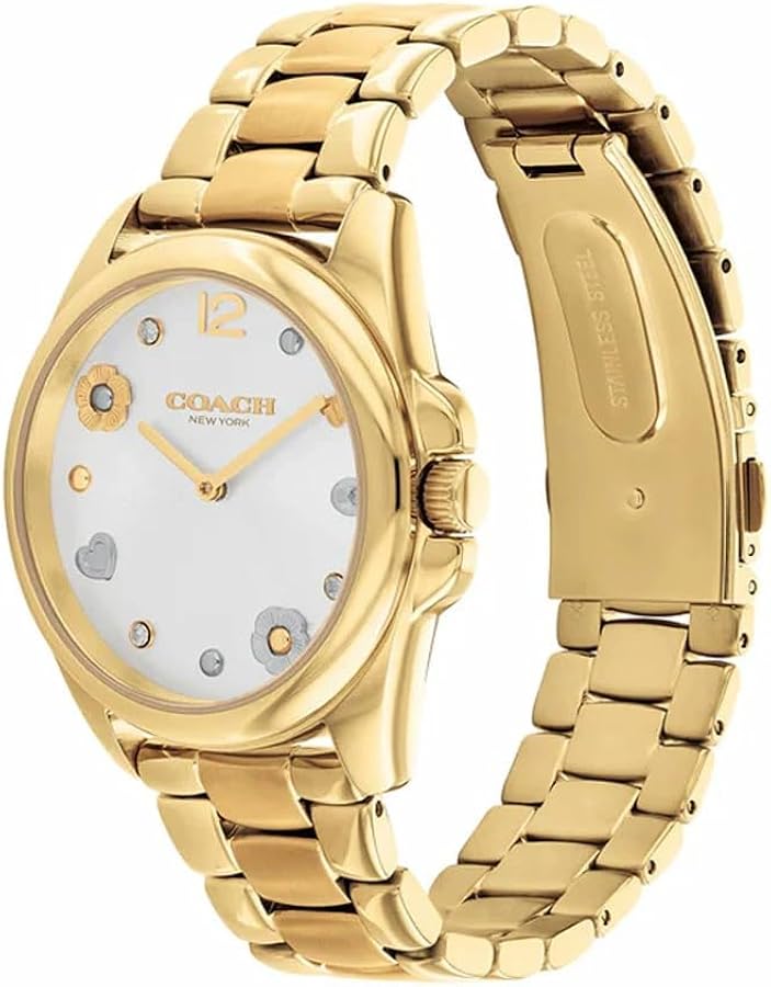 Amazon | [コーチ]レディース 腕時計 GREYSON シルバー文字盤