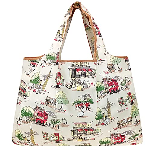 Image of allydrew Large Foldable Tote Nylon Reusable Grocery Bag