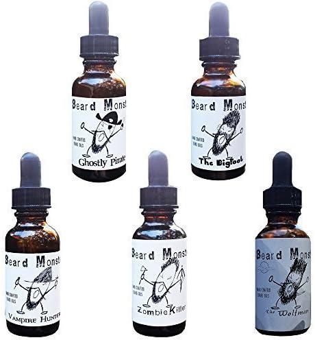 Beard Oil Sample Pack Bead Monster Combo 12 Fragrances Woodsy Earthy Spice Tobacco