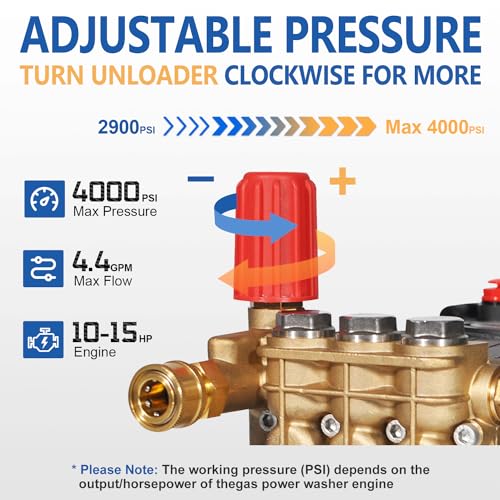 Toolcy Pressure Washer Pump 3800-4000 Psi Max thumb #1