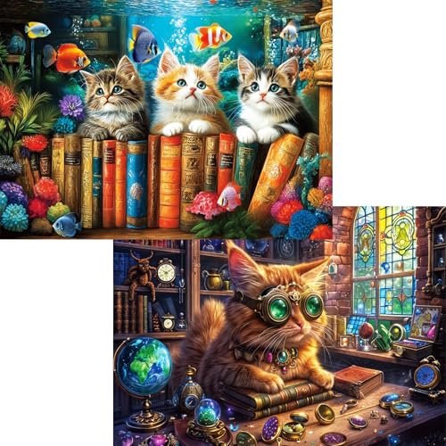 Puzzle Jigsaw Gatos Magicos 3+ Anos miniatura 2
