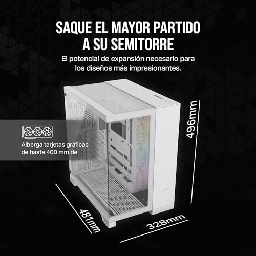 Corsair 6500X RGB Semitorre ATX Doble Cristal Templado USB-C Blanca - imagen 7