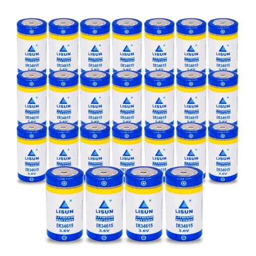 HDSBFCWYGG <- 25 Pack -> ER34615 3.6v 19000mah Size D Battery for LISUN Multipurpose PLC Programmer