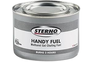 Handy Fuel Glow Fire Cleaner Burning Methanol Gel Chafing Sterno Canisters