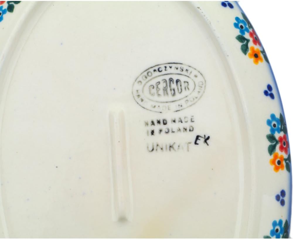 Polmedia Polish Pottery Seasoning Set UNIKAT - Sweet Clusters Pattern Handmade in Boleslawiec Poland + Certificate of Authenticity