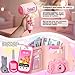 Little Girl Purse with Pretend Makeup for Toddler 3-5,Princess Pretend Play Toys for Ages 5-7,Kids Fake Makeup Sets Includes Toddler Purse, Phone, Camera,Baby Girl Birthday Gift 4-6 6-8