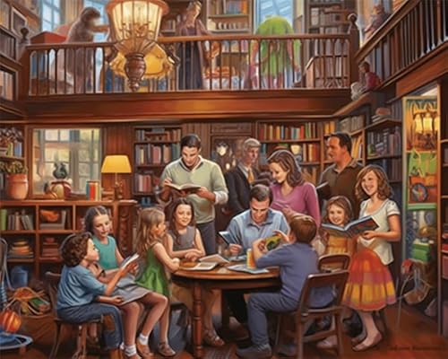 Puzzles for Adults 200 Pieces for Adults Local Bookstore Home Decor Birthday Party Gift Toy for Men Women 13.9'' x 9.8''