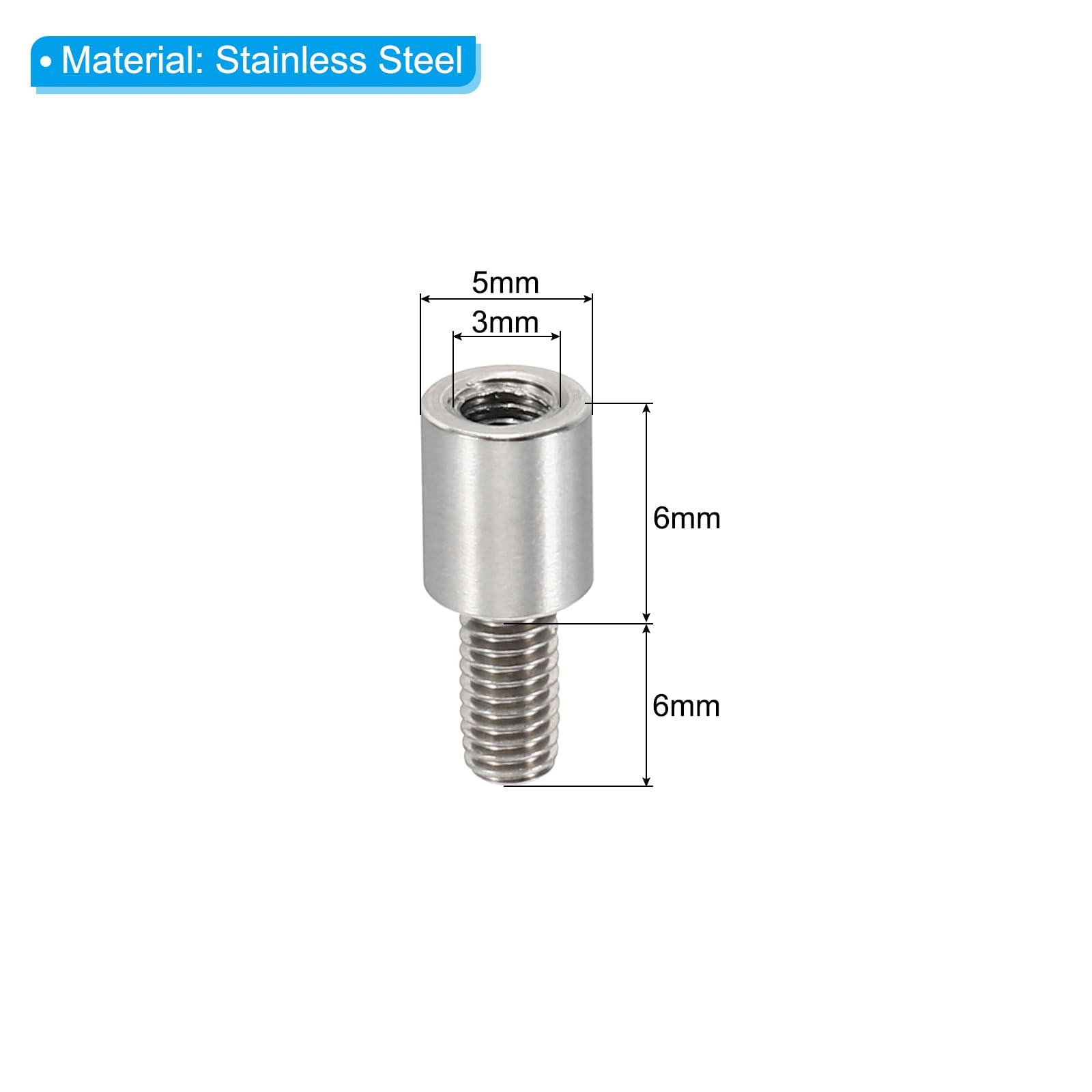 PATIKIL 12pcs M3 Standoffs - Image 2
