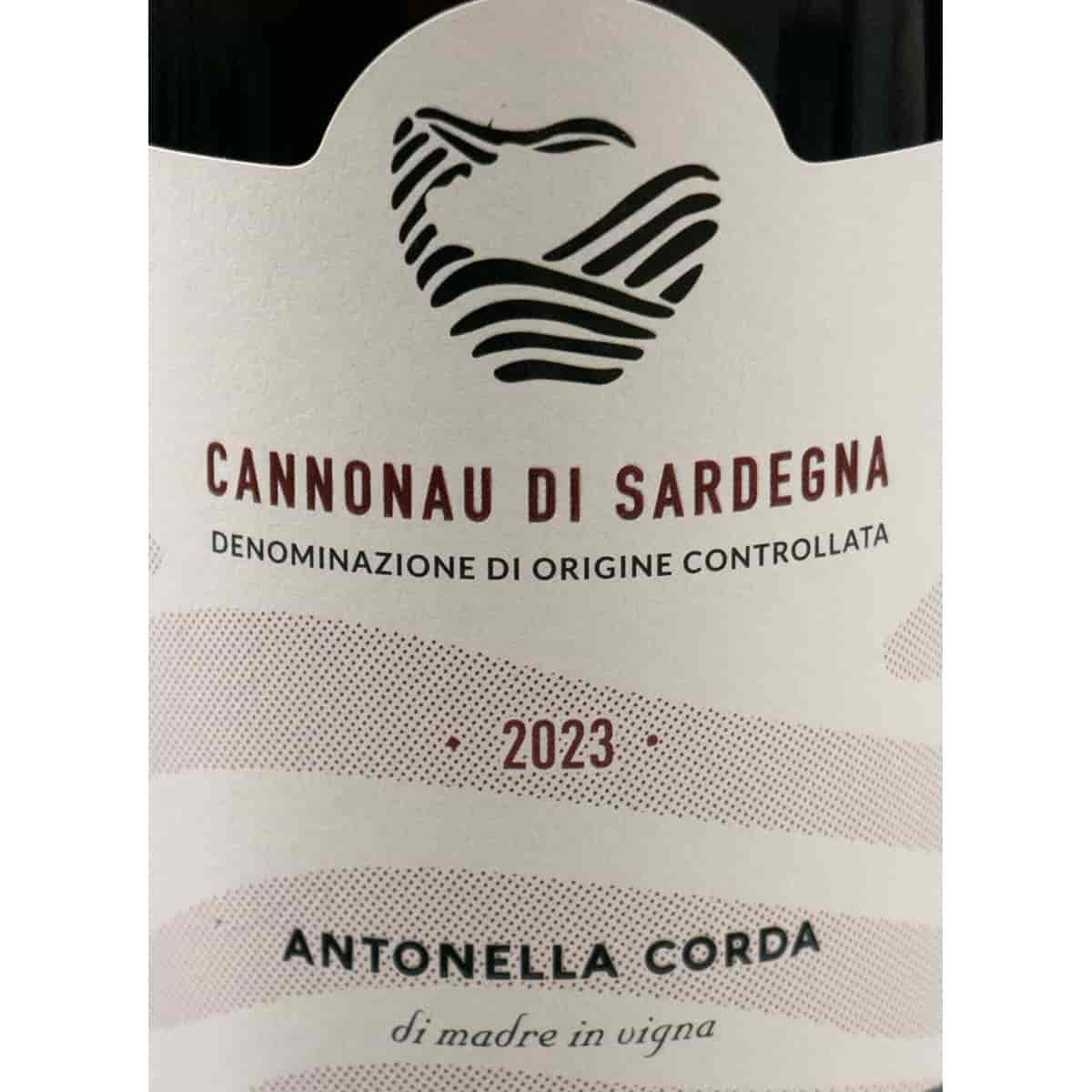 Antonella Corda Cannonau di Sardegna DOC BIO 2023 – 3×0,75 l – Premium‑Rotwein aus Sardinien, biologisch, elegante Cannonau‑Interpretation, trocken