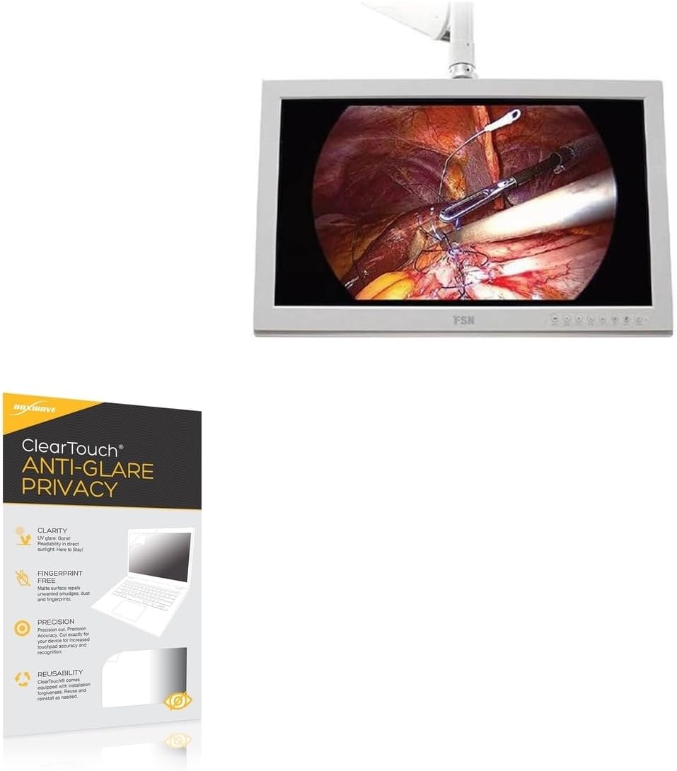 BoxWave Screen Protector Compatible with FSN FM-F3101D (31.5 in) - ClearTouch Anti-Glare Privacy (2-Pack), Privacy Screen Protector Flexible Film Anti-Glare