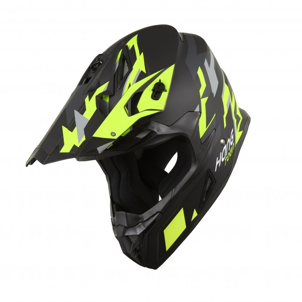 KSK Casque Cross HANGTOWN Cross Noir & Jaune