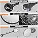 Bike Mirror, 360°Adjustable Handlebar and Rotatable Acrylic Convex mirror, Wide Angle Rear View Mirrors Glasses for Mountain Road Bike Cycling Safe, 1 PCS