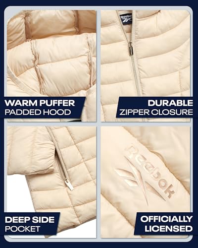Reebok Womens Puffer Jacket - Weather Resistant Warm Packable Winter Coats for Women - Casual Quilted Jackets for Women3