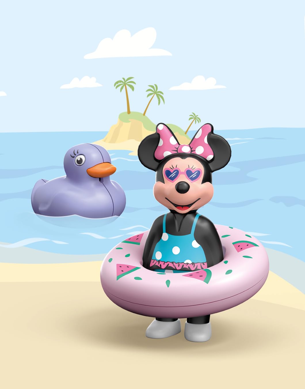 Playmobil 71416 1.2.3 AQUA & Disney: Minnie's Beach Trip, educational toys for toddlers, gifting toy and fun imaginative role-play, playsets for children ages 12 months+ - Image 2
