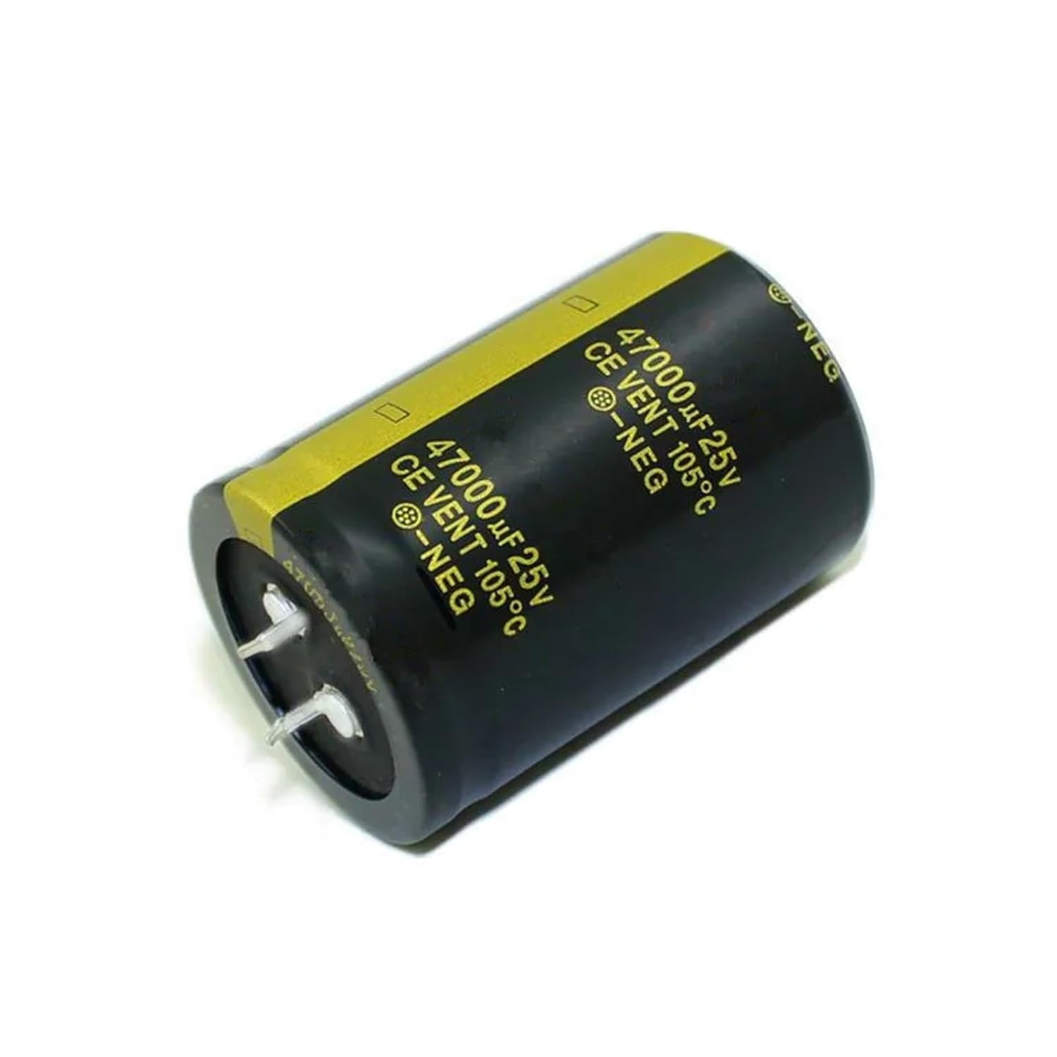 2Pcs 25V 10000UF 22000UF 47000UF Audio Electrolytic Capacitor for Audio HiFi Amplifier High Frequency Low ESR Speaker(25V47000UF 35x50)