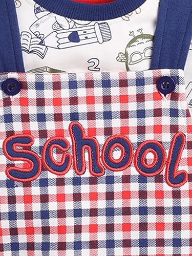 Image of BABY GO Designer Half Sleeve Dungaree for Baby Boys