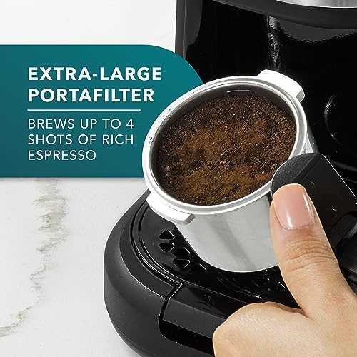 Mr. Coffee 4-Shot Steam Espresso Cappuccino and Latte Maker with Stainless Steel Frothing Pitcher - 2