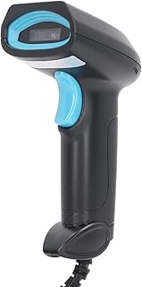 USB Barcode Scanner Wired 1D Barcode Reader CCD Column Code Reader Red Light Scanning Gun Suitable for Supermarket Express Delivery Warehouse Logistics Cashier