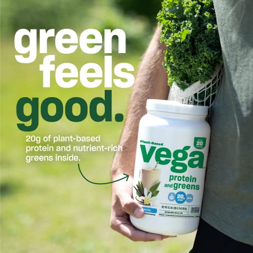 Vega Protein And Greens Vegan Protein Powder Chocolate (25 Servings) - 20G Plant Based Protein Plus Veggies, Vegan, Non Gmo, Pea Protein For Women And Men, 1.8Lb (Packaging May Vary) #TOP4