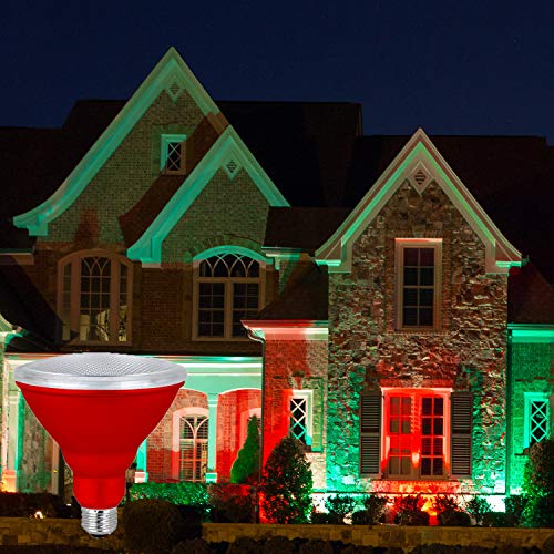 Xtricity Led Par38 Red Flood Light Bulb, 7W, (40W Equivalent), Waterproof, Indoor/Outdoor, E26 Medium Base, Red Flood Lights Outdoor/Indoor 120V, Rohs Listed, Blue (1 Pack) #TOP5