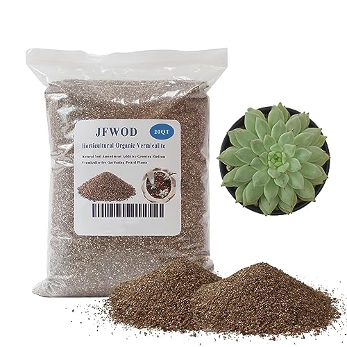 20QT Organic Vermiculite Horticultural Vermiculite for Plants Soil for Potted Plants Vermiculite Coarse Hydroponic for Succulent Orchid Gardening