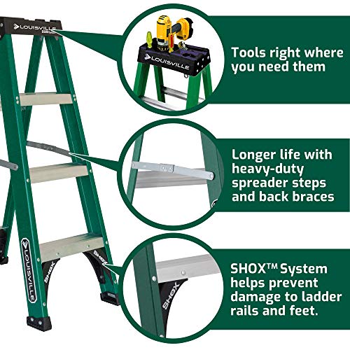 Louisville Ladder FS4004, 4 Feet, Green