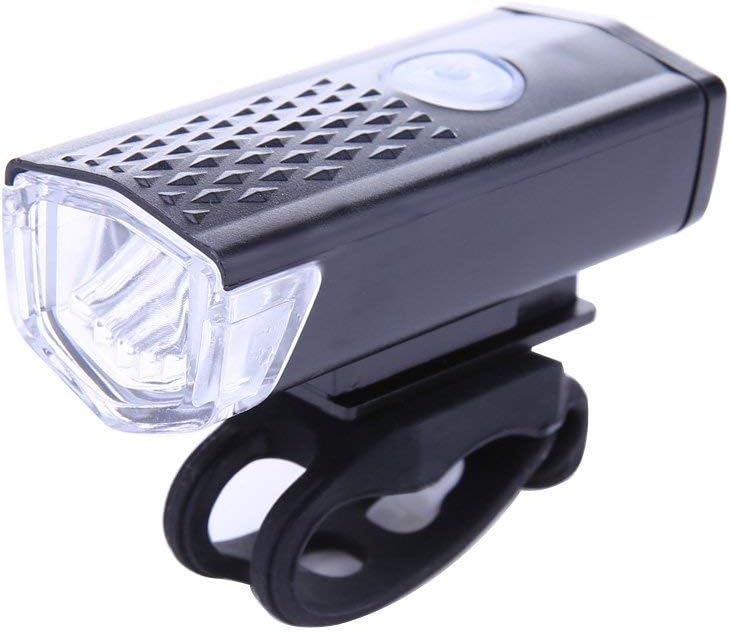 Bicycle Light Rechargeable LED Front Cycling Light 300LM,Black