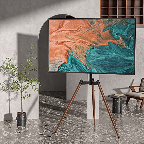 image for Rfiver Artistic Easel TV Stand, Height Adjustable & Swivel 100° Tripo