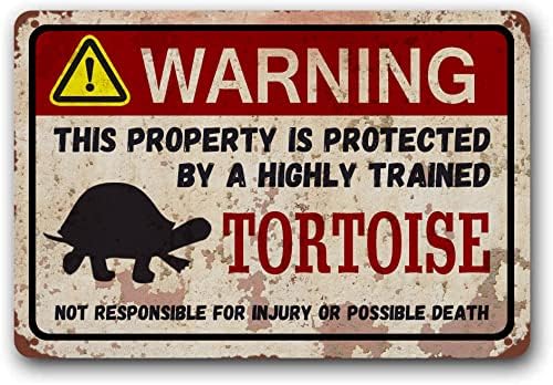 Vista 18 de Eveokoki Hermit Crabs - Cartel retro exótico para mascotas, divertido regalo de advertencia de metal, 12 x 16 pulgadas RS-20