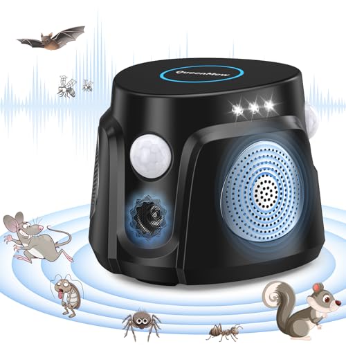 Repelente Ultrasónico de Plagas, Control de Insectos al Aire Libre, Electrónico Repelente Mosquitos Insectos para Interiores Anti Cucarachas, Moscas,Mosquitos,Ratones,Arañas