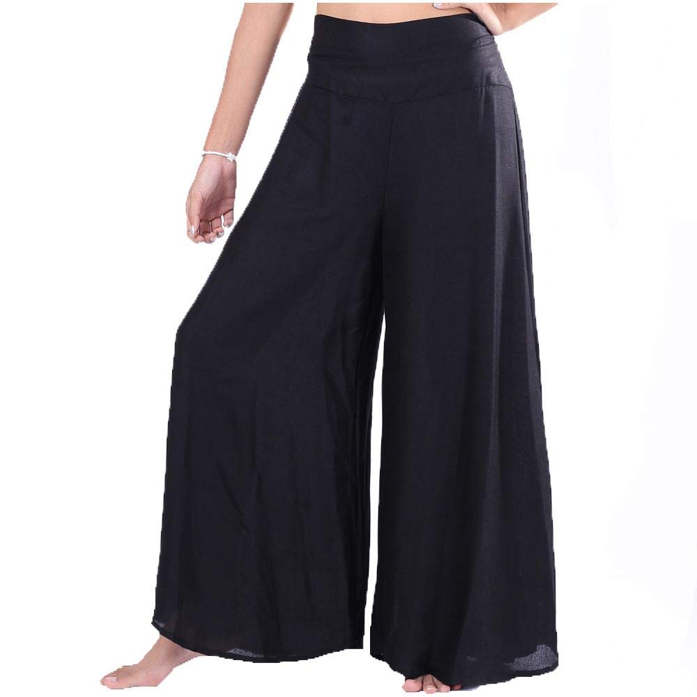 Lofbaz Damen weites Bein Palazzo Hose Yoga Salon Hippie Haremshose Hosen