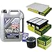 Produktbild Filter Set Inspektionspaket 5 Liter Liqui Moly Motoröl MoS2 Leichtlauf 10W-40 MANN-FILTER Innenraumfilter Luftfilter Ölfilter
