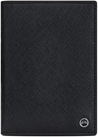 Snazzy Hawk Leather Passport Holder - Travel Accessories Document Organiser Holiday Essentials Slim Wallet with RFID Blocking Cover Gifts for Women and Men