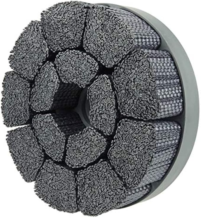 Weiler 86199 8" Burr-Rx Maximum Density Shell-Mill Holder Disc Brush, 80CG Crimped Rectangular Fill, Made in The USA