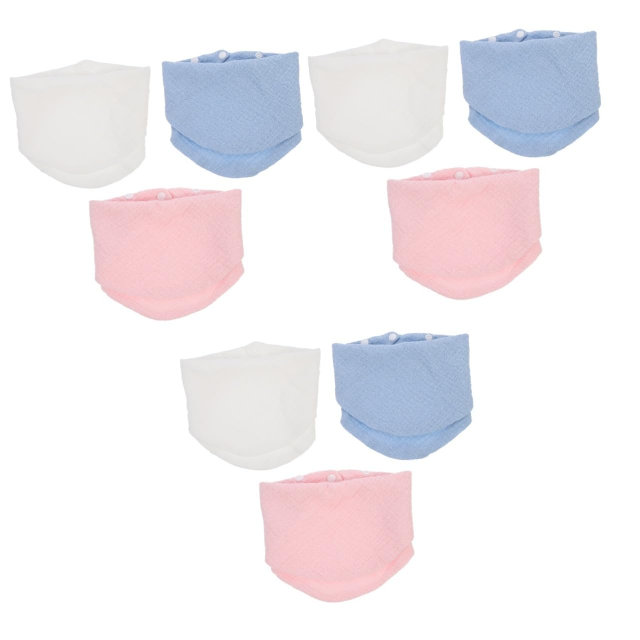 ifundom 9pezzi Bavaglini Bandana Morbidi e Assorbenti Per Cotone Muslin Per Alimentazione e Ruttini Proteggono Liquidi e Mantengono Collo Asciutto