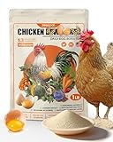Natural Chicken Powder Chili Mix, 1 lb Herbal Feed Topper for Laying Hens, Egg-Safe Poultry, Daily Wellness Feed Topper, Garlic Pumpkin Seed Wormwood, Marigold Turmeric for Golden Yolks