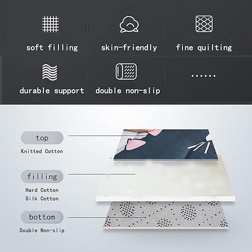 Miniatura 8 de ZWDYY Colchón de futón japonés, colchón enrollable para dormitorio de estudiantes, colchón para cama de suelo, colchón, colchón plegable tatami,